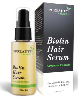 Biotin Hair Growth Serum – Biotin serum & Hair growth oil and hair serum – Topical hair growth product for thicker looking hair growth for women & men hair loss serum – Biotin oil by Pureauty Naturals